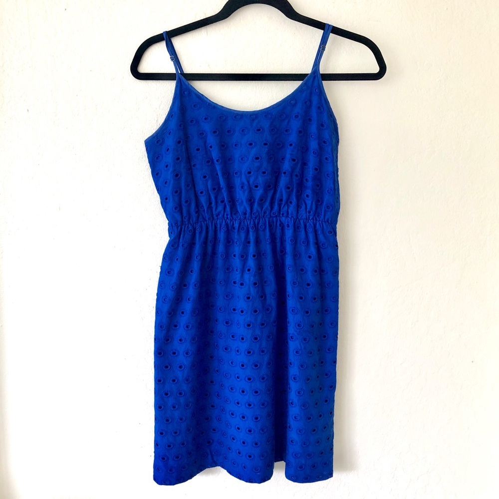 Madewell Blue Eyelet Dress